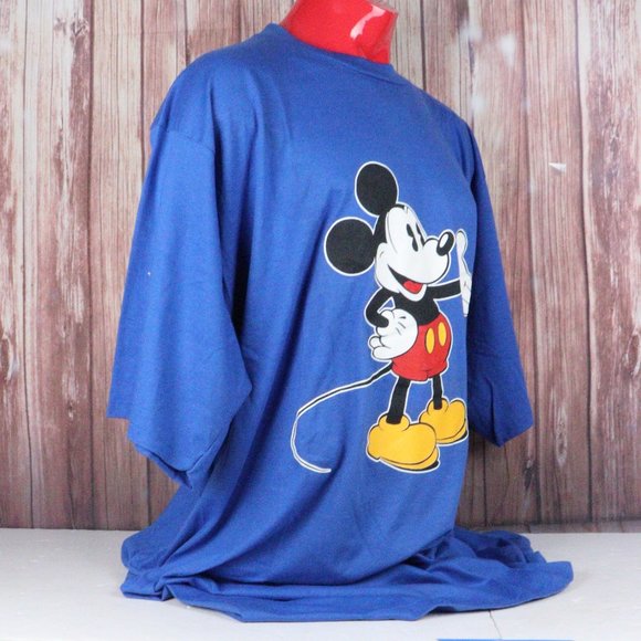 Vintage 80s 90s Disney Wear Mickey Mouse One Size Fits All Tee Shirt VTG - Picture 3 of 9